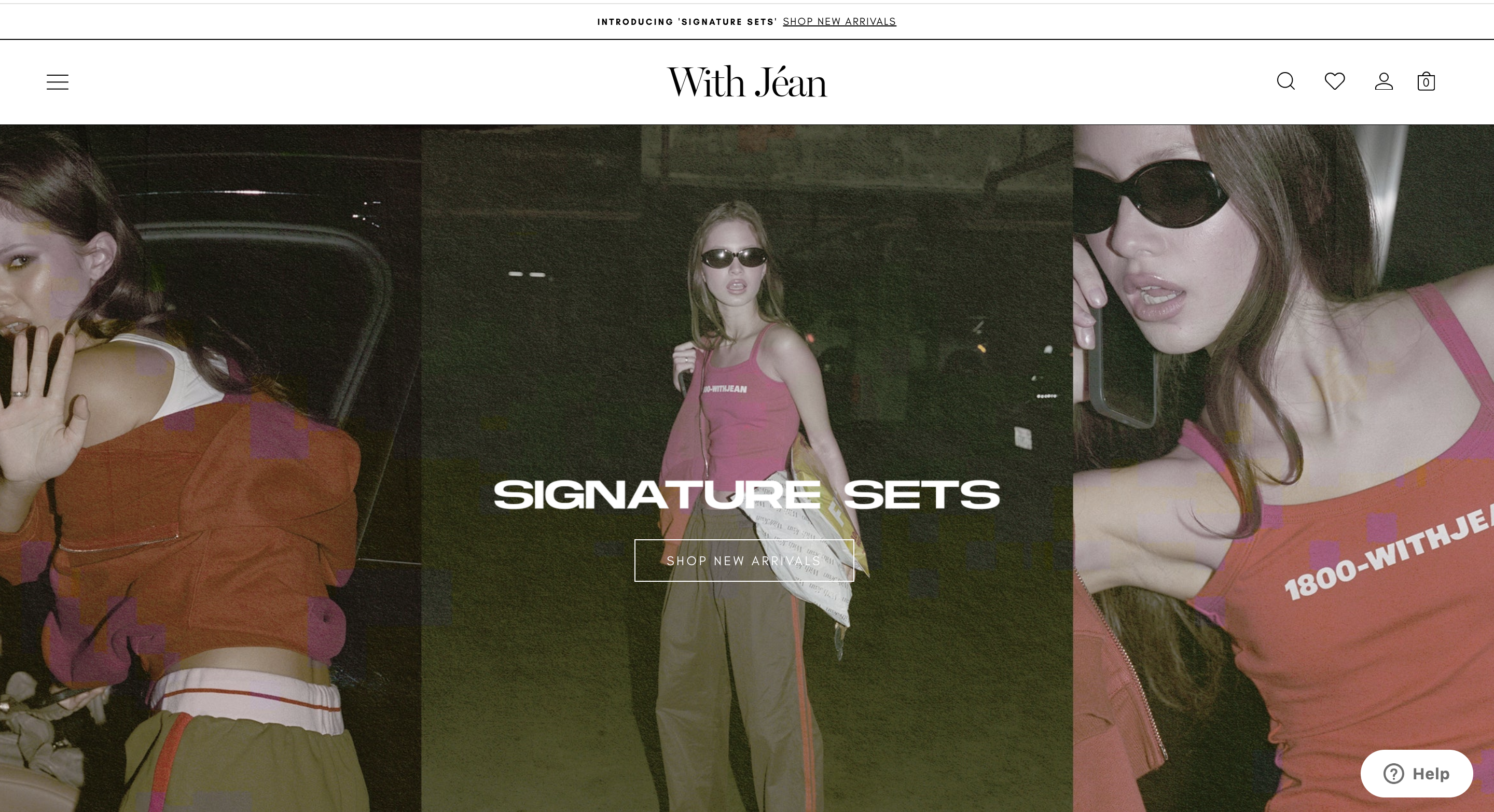 Screenshot image of With Jean sticky bar example